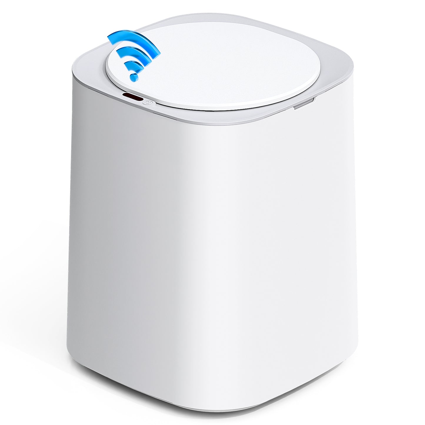 Ocuuziisu Sensor Trash Can with Lid 3 Gallon Touchless Smart Trash Bin, White