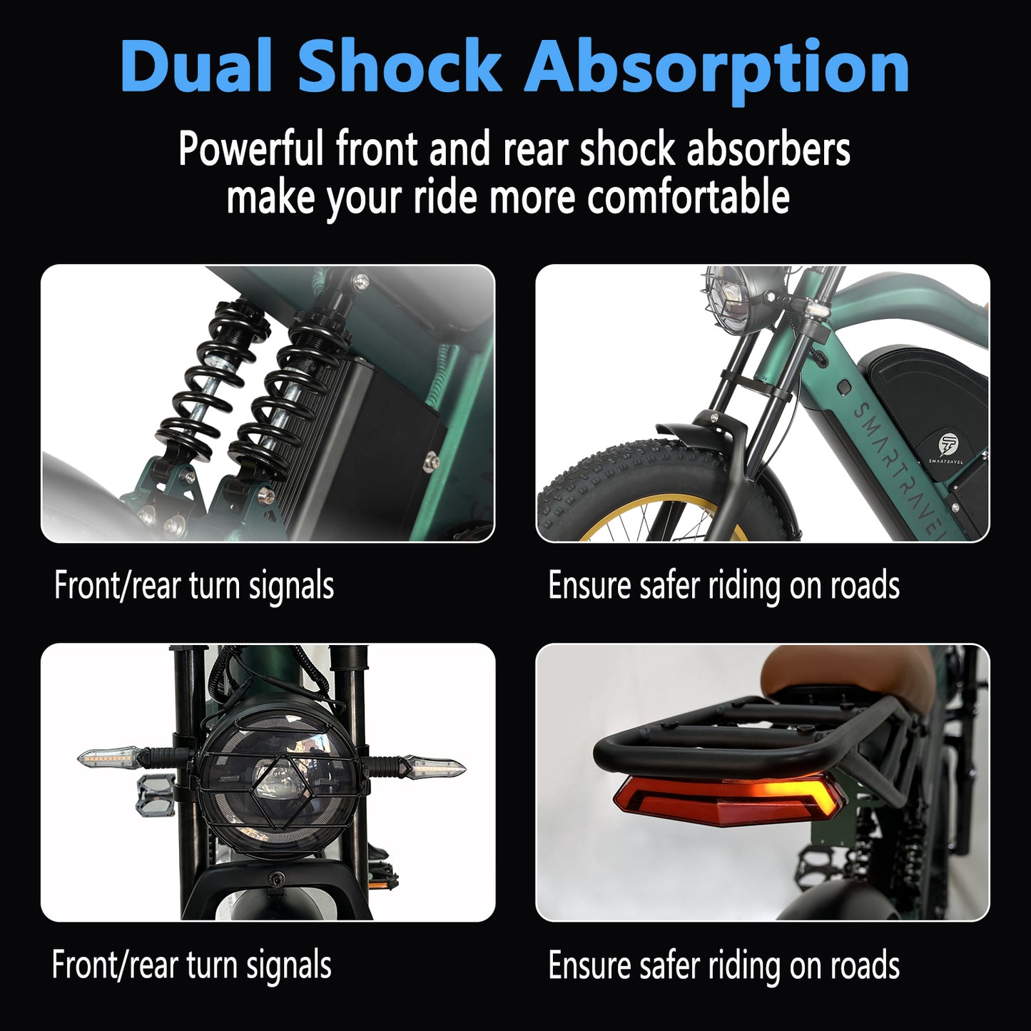 3000W Dual‑Motor E‑Bike with Dual 52V 36Ah Batteries — 40 MPH, 20"×4.0" Fat Tires