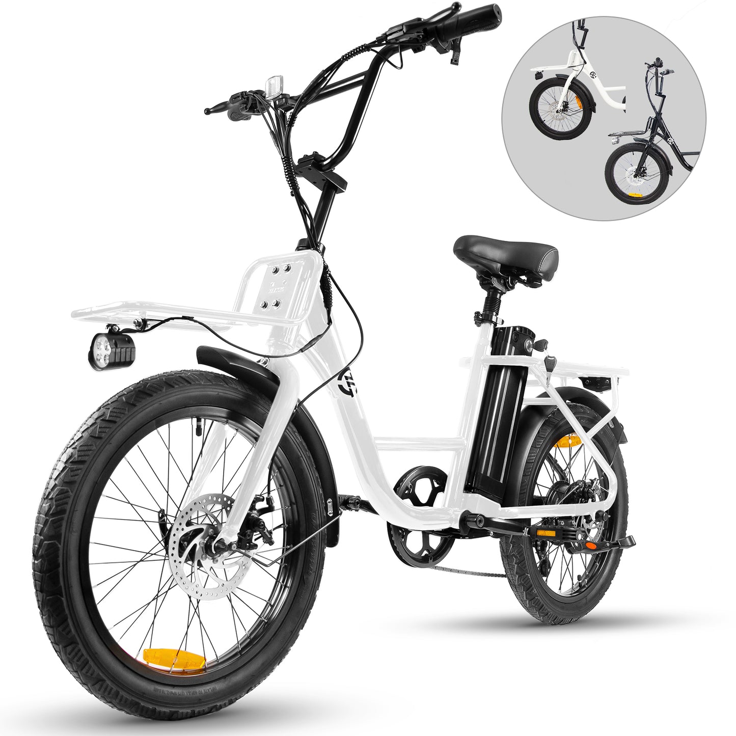 500W E‑Bike — 25 MPH, 48V 10Ah Battery, 20"×3.0" Fat Tires