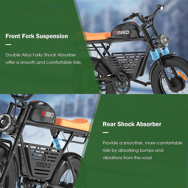 1000W Peak Electric Dirt Bike for Teens & Adults — 35 MPH, 48V 15Ah Battery, 20"×4.0" Fat Tires